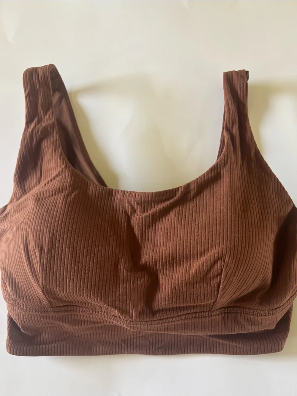 Lululemon Align Ribbed Bra Light Support Size 8 C/D Cup Roasted Brown
